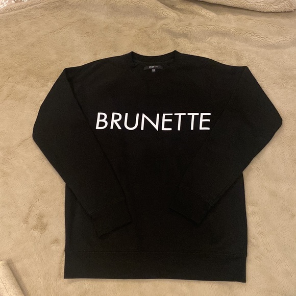 Brunette Label Black Sweatshirt - Picture 1 of 4